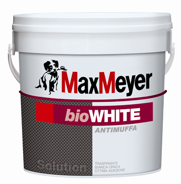 Bio-WHITE 5 LT. Pittura Murale Antimuffa-Traspirante Max-Meyer